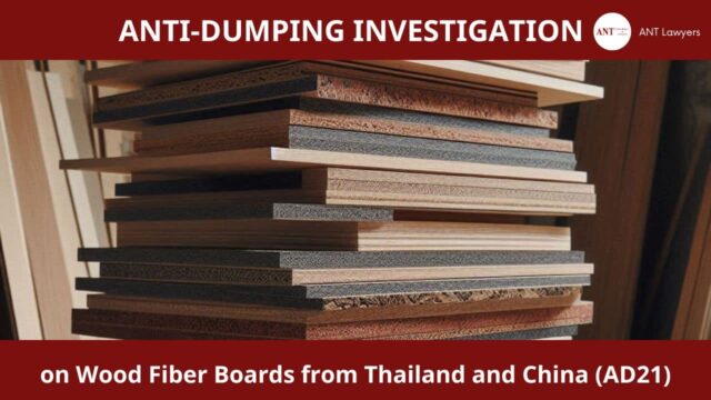 Anti-Dumping Investigation on Wood Fiber Boards from Thailand and China (AD21)